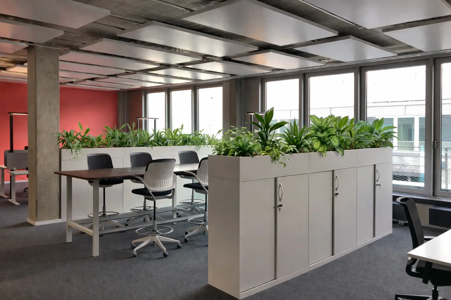 3D-Visualisierung von Bürobegrünung